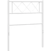 vidaXL Vervangend hoofdbord 100 cm metaal wit