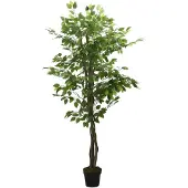 vidaXL Kunstplant ficus 630 bladeren 120 cm groen
