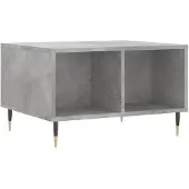 vidaXL Salontafel 60x50x36,5 cm bewerkt hout betongrijs