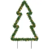 vidaXL Kerstverlichting kerstboom met grondpinnen 80 LED's 60 cm