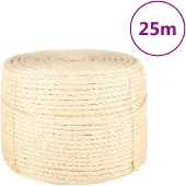 vidaXL Touw 10 mm 25 m 100% sisal