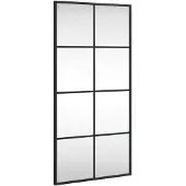 vidaXL Wandspiegel rechthoekig 40x80 cm ijzer zwart