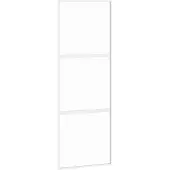 vidaXL Schuifdeur 76x205 cm gehard glas en aluminium wit