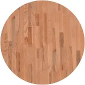 vidaXL Tafelblad rond Ø70x2,5 cm massief beukenhout