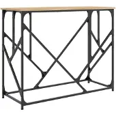 vidaXL Wandtafel 100x40x80 cm bewerkt hout sonoma eikenkleurig