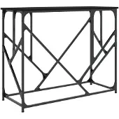 vidaXL Wandtafel 100x40x80 cm bewerkt hout zwart