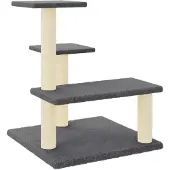 vidaXL Kattenmeubel met sisal krabpalen 61 cm donkergrijs