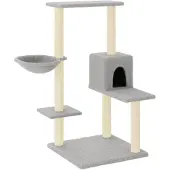 vidaXL Kattenmeubel met sisal krabpalen 95 cm lichtgrijs
