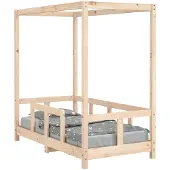 vidaXL Kinderbedframe 70x140 cm massief grenenhout