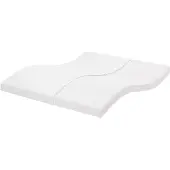 vidaXL Schuimmatras, wit, 200x220 cm, 7 zones, hardheid 20 ILD