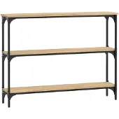 vidaXL Wandtafel 100x22,5x75 cm bewerkt hout sonoma eikenkleurig