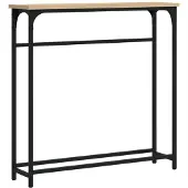 vidaXL Consoletafel Sonoma Eiken 75x19,5x75 cm Bewerkt Hout