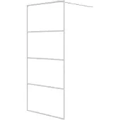 vidaXL Inloopdouchewand 90x195 cm transparant ESG-glas wit