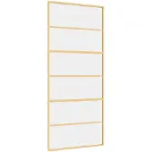vidaXL Schuifdeur 90x205 cm helder ESG-glas en aluminium goudkleurig