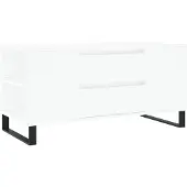 vidaXL Salontafel, wit, 102x44,5x50 cm, houtvezel