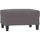 vidaXL Voetenbank 70x55x41 cm kunstleer grijs