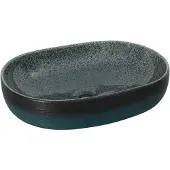 vidaXL Opzetwasbak ovaal 59x40x14 cm keramiek turquoise