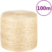 vidaXL Touw 4 mm 100 m 100% sisal