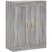 vidaXL Wandkast 69,5x34x90 cm bewerkt hout grijs sonoma eikenkleurig