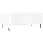 vidaXL Salontafel, wit, 90x50x36,5 cm, houtvezel