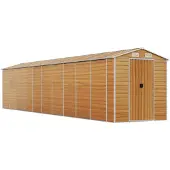 vidaXL Tuinschuur 191x895x198 cm gegalvaniseerd staal lichtbruin