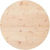 vidaXL Tafelblad rond Ø90x3 cm massief grenenhout