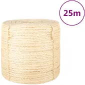 vidaXL Touw 6 mm 25 m 100% sisal