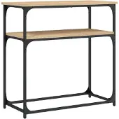 vidaXL Wandtafel 75x35,5x75 cm bewerkt hout sonoma eikenkleurig