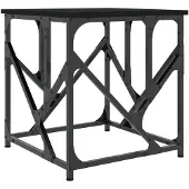vidaXL Salontafel 45x45x47,5 cm bewerkt hout zwart