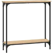 vidaXL Consoletafel Sonoma Eiken 75x22,5x75 cm Bewerkt Hout