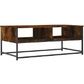vidaXL Salontafel 100x51x40 cm bewerkt hout gerookt eikenkleurig