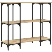 vidaXL Wandtafel 102x35x90 cm bewerkt hout sonoma eikenkleurig