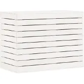 vidaXL Wasmand 88,5x44x66 cm massief grenenhout wit