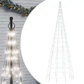 vidaXL LED-kerstboom, 550 LED's, koelwit, 300 cm