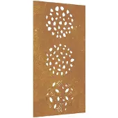 vidaXL Wanddecoratie tuin bladontwerp 105x55 cm cortenstaal