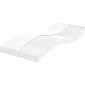 vidaXL Schuimmatras 7 zones hardheid 20 ILD 90x200 cm wit