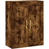 vidaXL Wandkast 69,5x34x90 cm bewerkt hout gerookt eikenkleurig