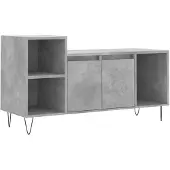 vidaXL Tv-meubel 100x35x55 cm bewerkt hout betongrijs