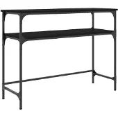 vidaXL Wandtafel 100x35,5x75 cm bewerkt hout zwart