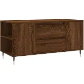 vidaXL Salontafel 102x44,5x50 cm bewerkt hout bruin eikenkleur