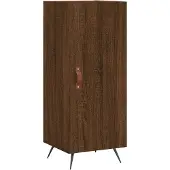 vidaXL Dressoir 34,5x34x90 cm bewerkt hout bruin eikenkleur