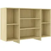 vidaXL Dressoir 120x30x75 cm bewerkt hout sonoma eikenkleurig