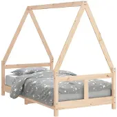vidaXL Kinderbedframe 80x160 cm massief grenenhout