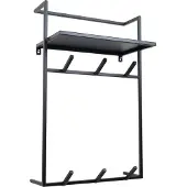 Loft42 Fenn Wandkapstok - Metaal - Zwart - 80x51x30