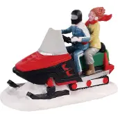 Lemax Kerstdorpminiatuur Off Trail Adventurers (sneeuwscooter Avontuur) 10,5 X 5,3 X 7,4 Cm