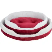 Trixie xmas hondenmand nevio rond rood/wit