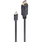 S-Impuls Mini Displayport/ Displayport, 1.2, 4K, schwarz 1m