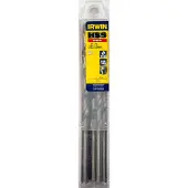 Irwin Tools Boortje voor metaal - IRWIN - NWKB - 8 mm - HSS verlengd - Set van 5