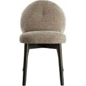 Light & Living Eetkamerstoel 59x50x83 cm SINOSA beige+hout donker bruin (Bruin, 59x83x50cm)