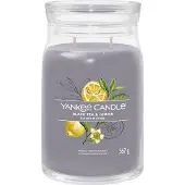 Yankee candle - Black Tea & Lemon Large Jar Geurkaars - 90 branduren - twee lonten